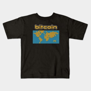 Bitcoin map Kids T-Shirt